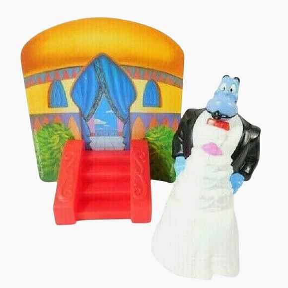 Disney Aladdin King of Thieves Maitre D’ Genie McDonalds Toy 1996 #8 Vintage - Picture 1 of 11
